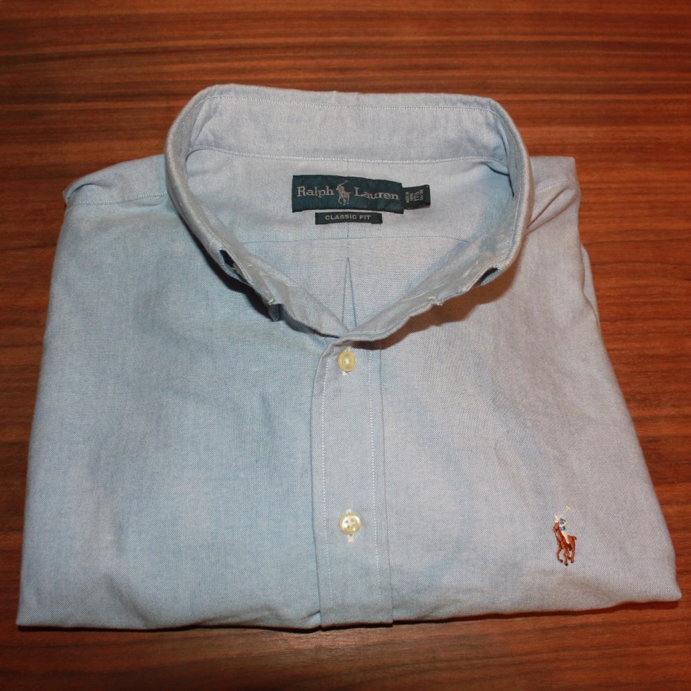 Ralph Lauren Pastel Blue Button Down